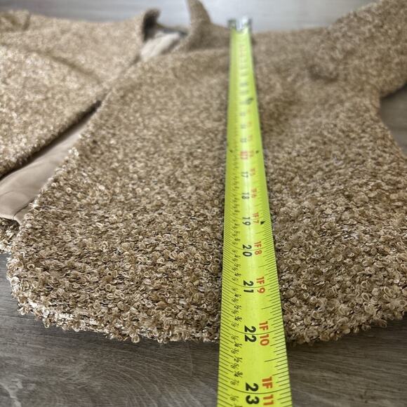 LAFAYETTE 148 GOLD BEIGE BOUCLE JACKET 8 - Picture 7 of 12